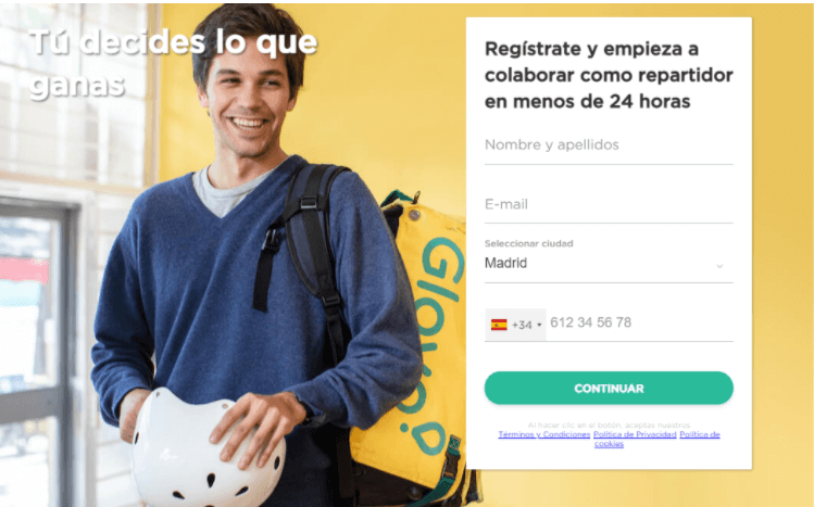 Trabajar en Glovo