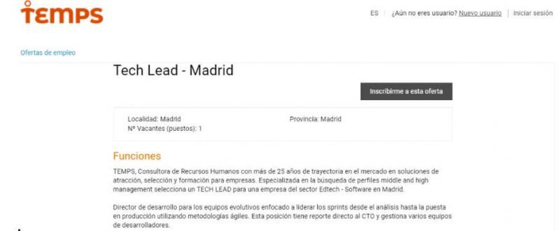 Temps empleo madrid