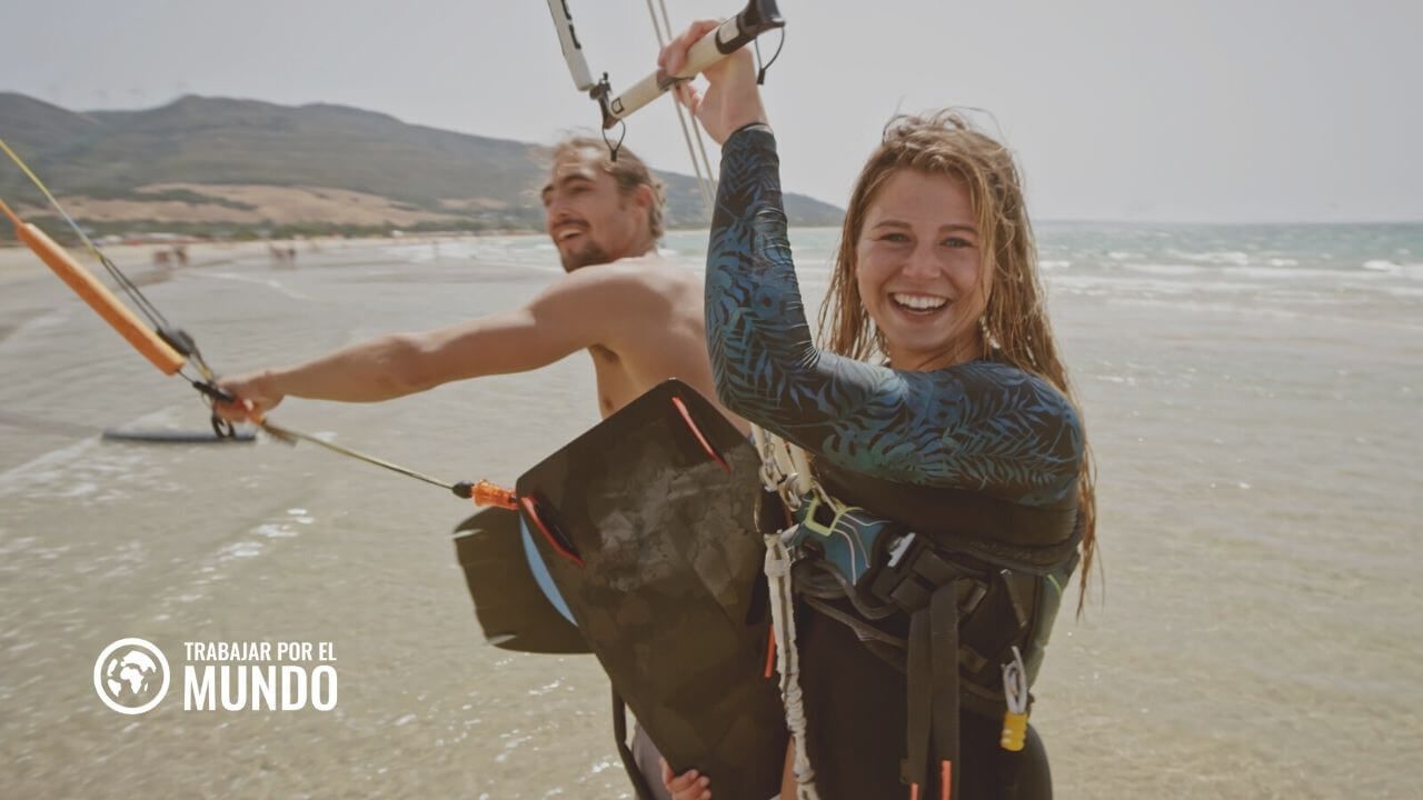 mejores destinos para hacer kitesurf y trabajar como nómada digital