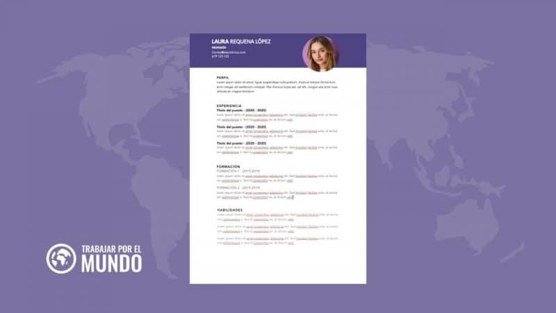 Plantilla de currículum gratis