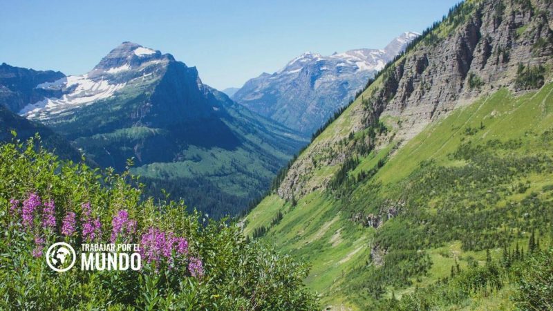 Parque Nacional Glacier, Montana Mejores destinos para trabajar como nómada digital en los Estados Unidos