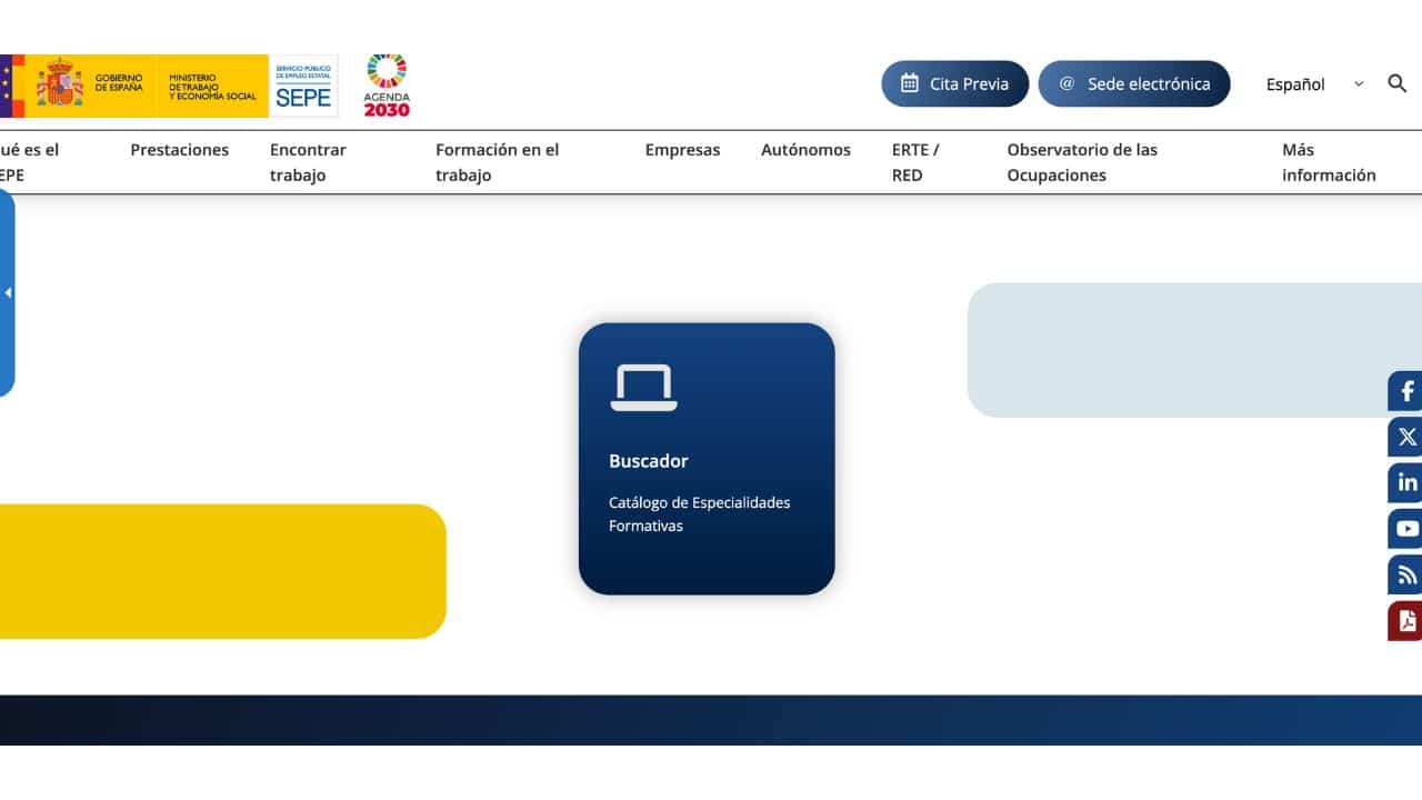 Cursos Gratuitos del SEPE | Ministerio de Trabajo y Empleo