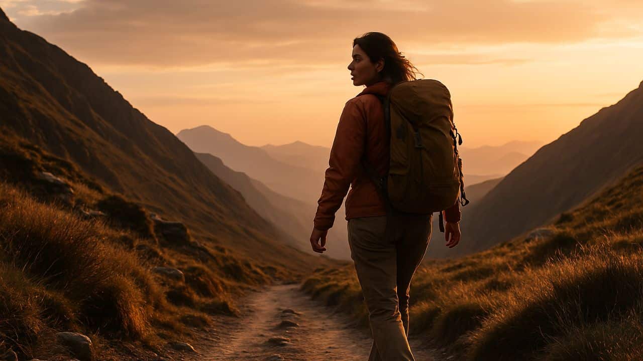 mujer caminando por el mundo resilencia