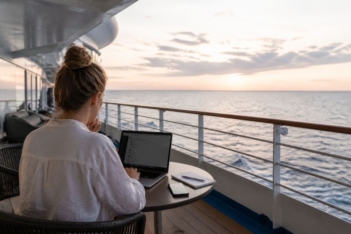 Trabajar desde un crucero nómadas digitales