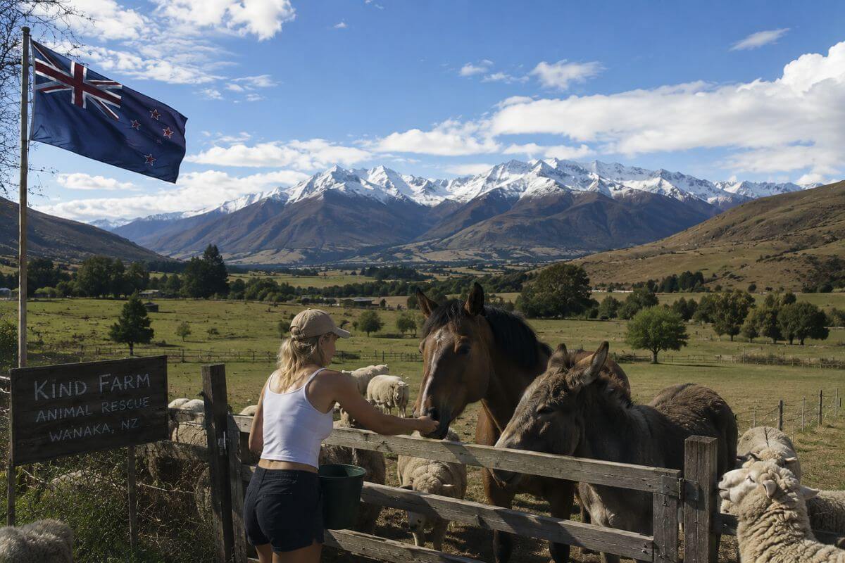 santuario en Nueva Zelanda ofrece alojamiento gratis por cuidar animales