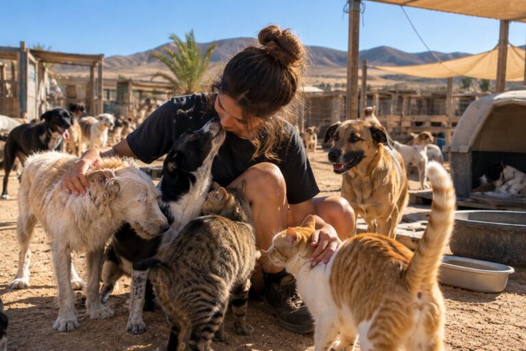 Un refugio en España busca voluntarios que hablen español: ofrece alojamiento y comida por cuidar animales en Canarias